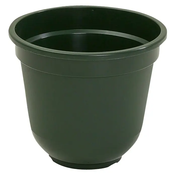 Wibo Pflanztopf - Außenmaß (Ø x H): 41 x 36 cm, Kunststoff, Dunkelgrün