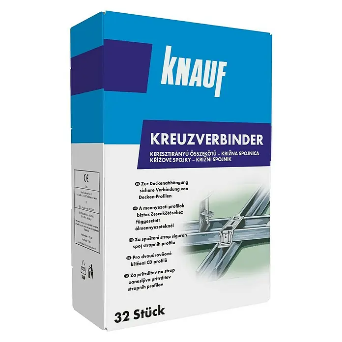 Knauf Kreuzverbinder - Stahl, 32 Stk.