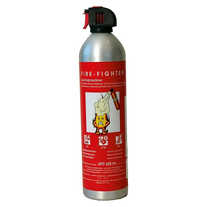 Fire Fighter Feuerlöschspray - 600 ml, Geeignet für: Bekämpfung von Entstehungsbränden