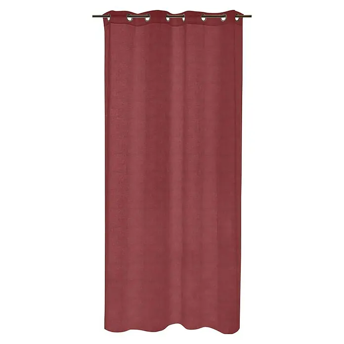 Cortina Scarlet - An x Al: 140 x 250 cm, 100 % poliéster , Rojo - Vista frontal