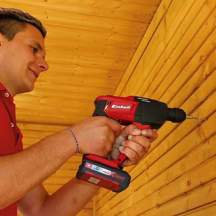 Einhell Power X-Change Akku-Bohrhammer TE-HD 18 Li - 18 V, Ohne Akku, Leerlaufdrehzahl: 0 U/min - 1.100 U/min