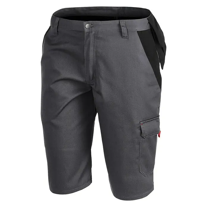 Kübler Inno Plus Herren-Arbeitsshorts - 60, Anthrazit/Schwarz - Vorderansicht