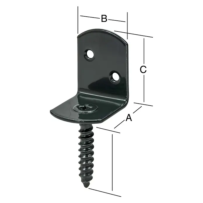 Okov za ogradu - D x Š x V: 30 x 32 x 38 mm - Skica