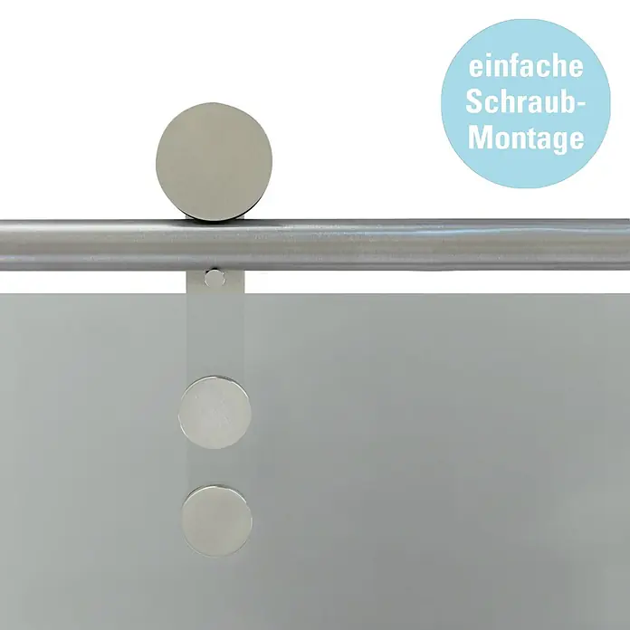 Diamond Doors Schiebetür-Komplettset Galaxy 6.0 - 935 x 2.058 mm, Einscheibensicherheitsglas (ESG) - Informationsansicht
