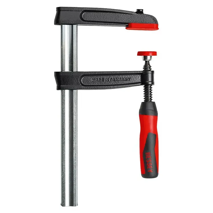Bessey Vijčana stega TP100S12BE - Raspon: 1.000 mm, Dužina do izljeva: 120 mm - Pogled sprijeda