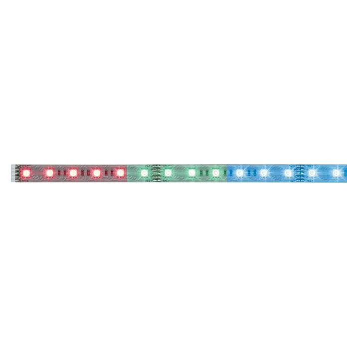 Paulmann LED-Band MaxLED RGB Stripe - 1 m, RGB, 13,5 W, Flexibel, Silber - Vorderansicht