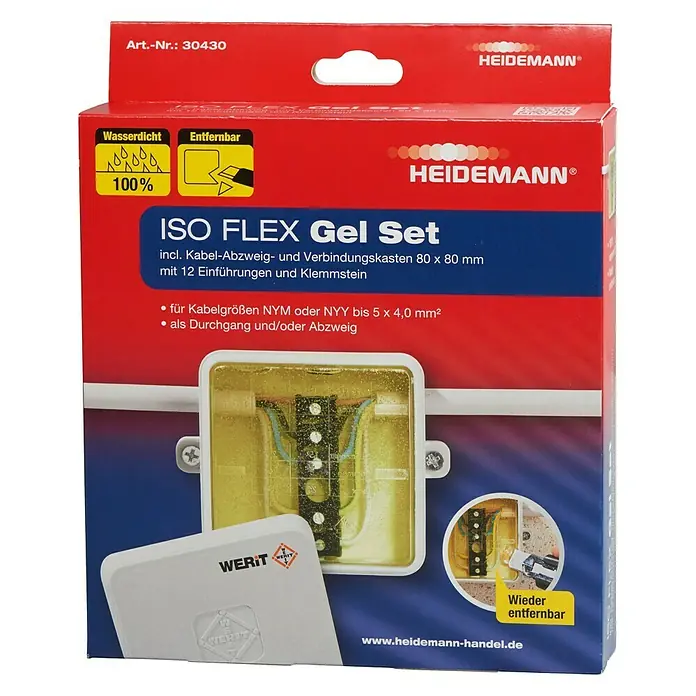 Heidemann Iso Flex Gel-Set - 190 ml, 1 g/cm³ - Vorderansicht