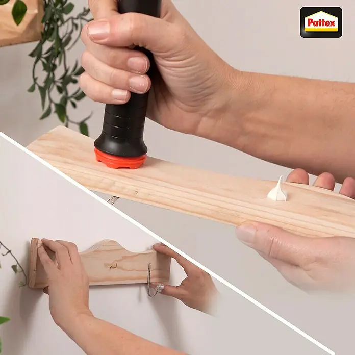 Pattex Montagekleber Kleben statt Bohren Click + Fix -  - Anwendungsbeispiel