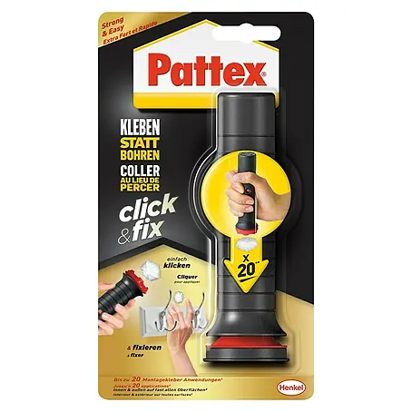 Pattex  Montagekleber Kleben statt Bohren Click + Fix