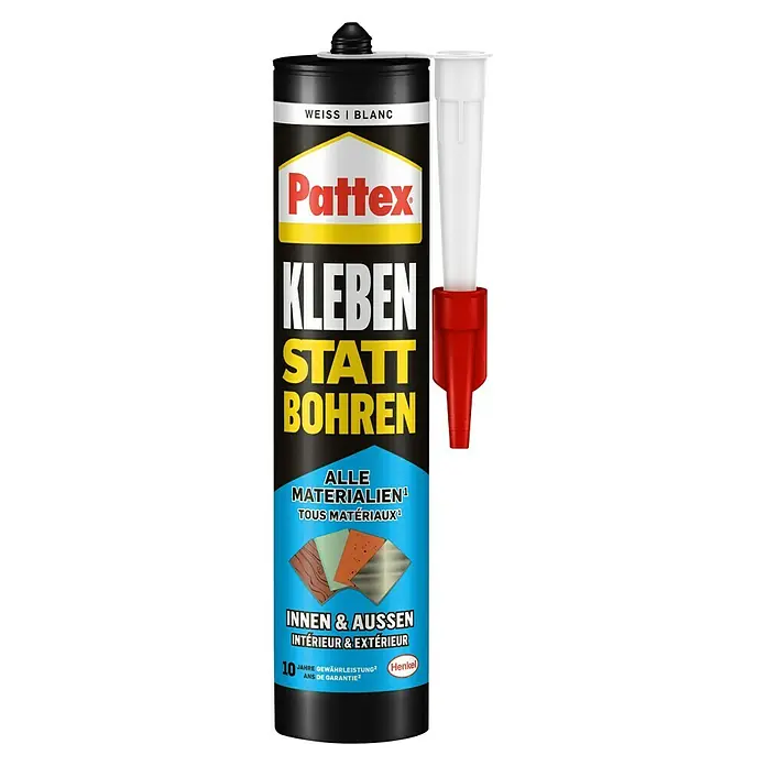 Pattex Montagekleber Kleben statt Bohren - Lösemittelfrei, 450 g - Vorderansicht