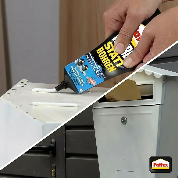 Pattex Kleben statt Bohren - 340 g, Wasserbeständig - Anwendungsbeispiel