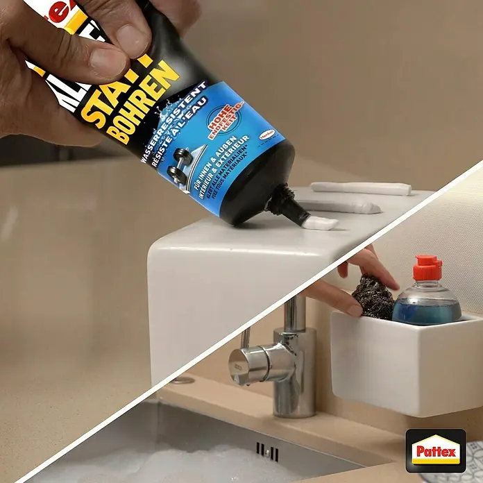 Pattex Kleben statt Bohren - 340 g, Wasserbeständig - Anwendungsbeispiel