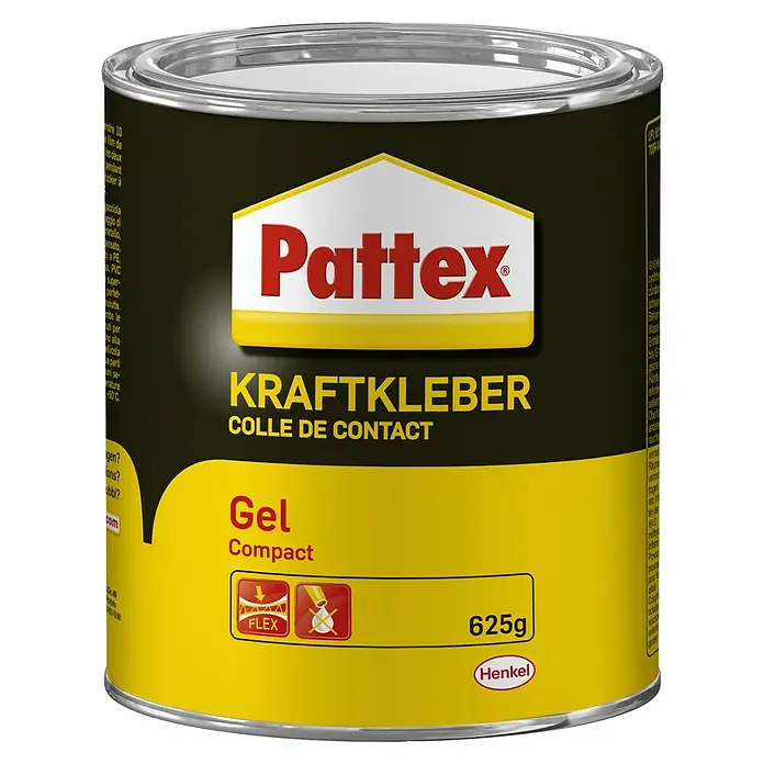 Pattex Kraftkleber Compact - 625 g, Dose, Gelartig - Vorderansicht