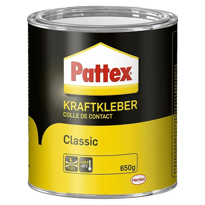 Pattex Kontakt Kraftkleber Classic - 650 g, Dose - Vorderansicht