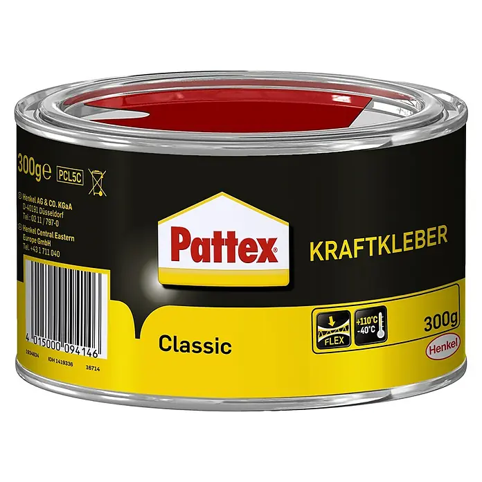 Pattex Kontakt Kraftkleber Classic - 300 g, Dose - Vorderansicht