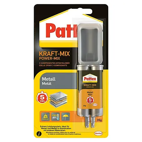 Pattex Kraft-Mix Komponenten-Kleber Metall