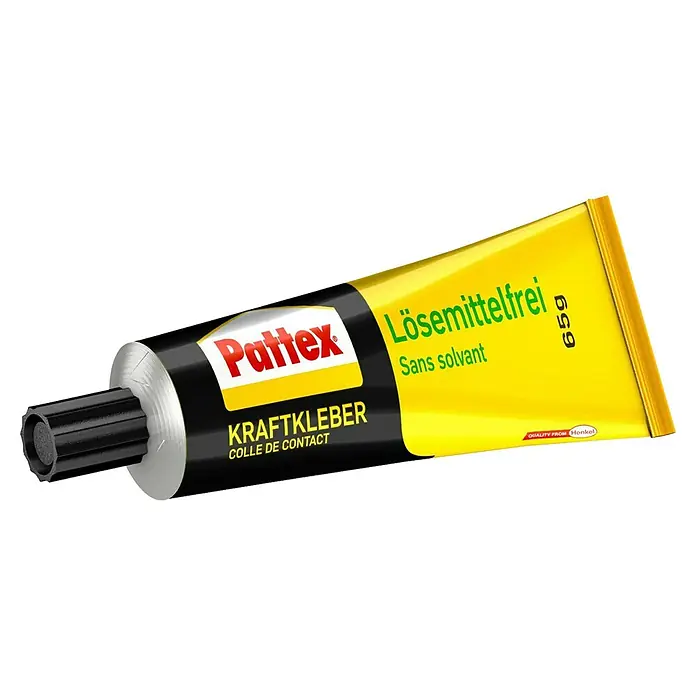Pattex Kraftkleber Lösemittelfrei - 65 g, Tube - Diagonale Ansicht