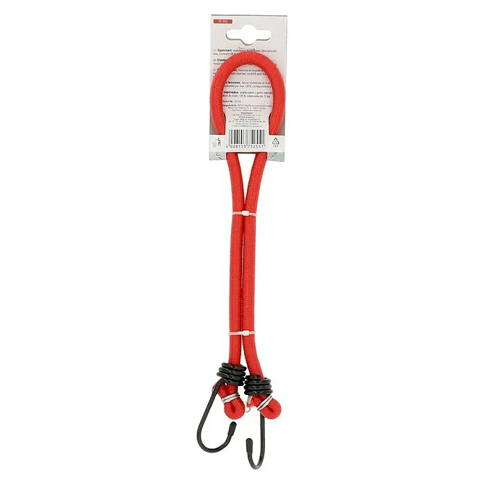 UniTEC Gepäckspanner - Länge: 60 cm, 2 Haken - Rückansicht