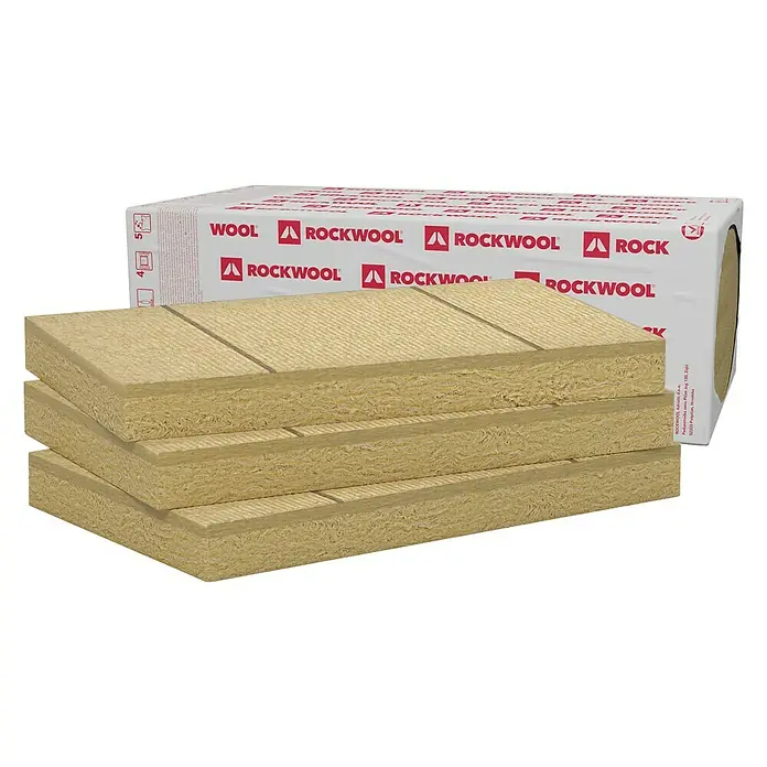 Rockwool Izolacijska ploča Frontrock Max Plus - D x Š x V: 1.200 x 600 x 120 mm, Sadržaj je dovoljan za: 1,44 m², Kamena vuna - Dijagonalni pogled