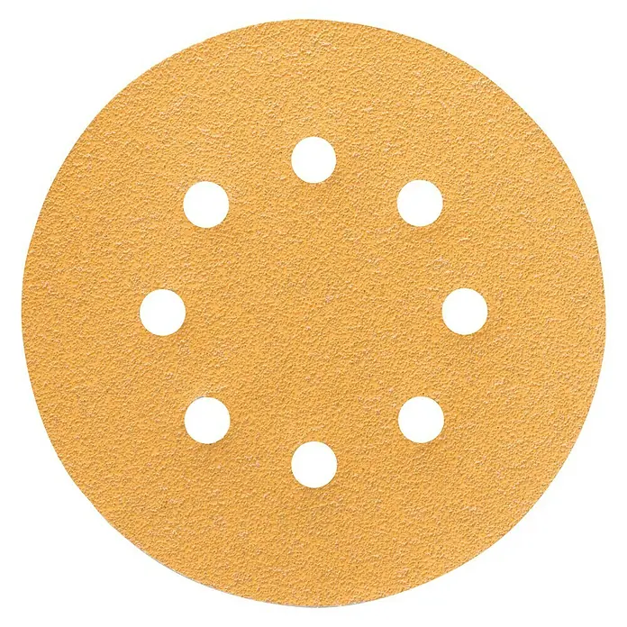 Craftomat Listovi za brusilicu BFWP - Promjer: 125 mm, Granulacija: 80, Izbušeno - Pogled sprijeda
