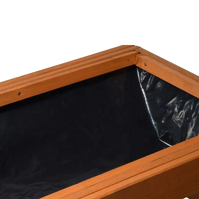 Dobar Hochbeet - 58 x 36 x 71 cm, Braun, Kiefer - Detailaufnahme