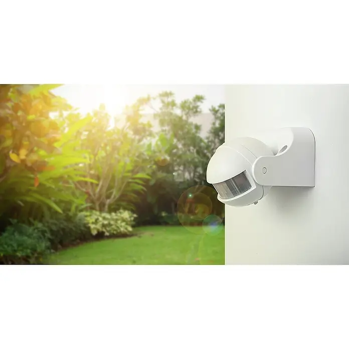 Garza Detector de movimiento por infrarrojos de paredes - Alcance: 12 m, Blanco - Foto ambiente