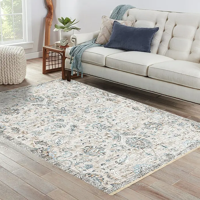 Alfombra de pelo corto Life - Turquesa, 120 x 80 cm - Foto ambiente