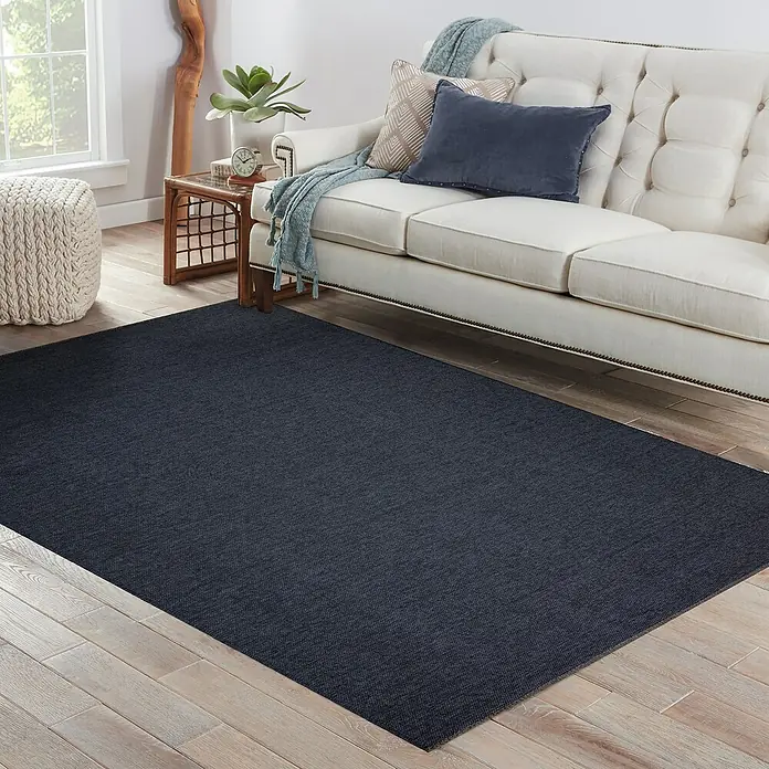 Alfombra de pelo corto Stelvio reversible - Gris/Antracita, 170 x 120 cm - Foto ambiente