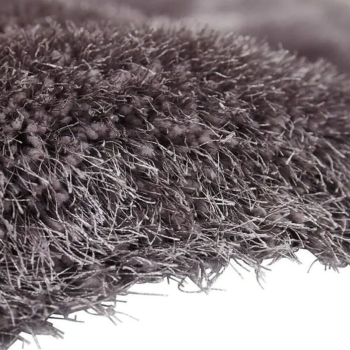 Kayoom Hochflorteppich Cosy - Silber, 150 x 80 cm, 100 % Polyester - Detailaufnahme