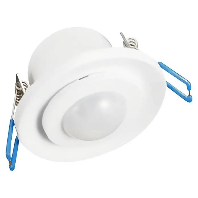 Garza Detector de movimiento por infrarrojos empotrable en techos - Alcance: 8 m, Blanco - Vista angular