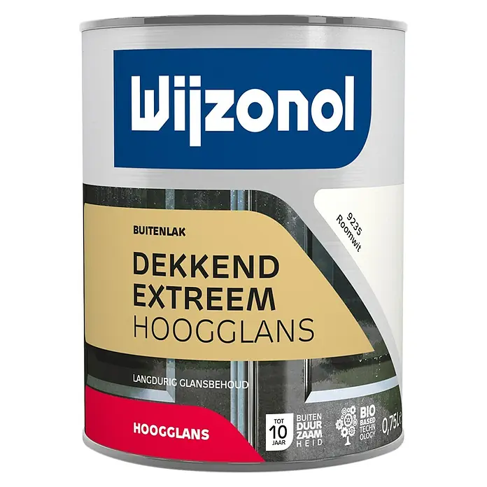 Wijzonol Lakverf Dekkend Extreem - Roomwit, 750 ml, Hoogglans - Vooraanzicht