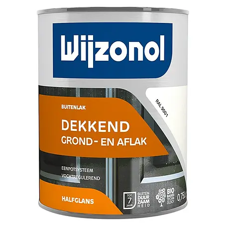 Wijzonol  Kleurlak Dekkend Halfglans Ral 9001 Crèmewit