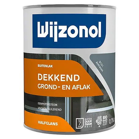 Wijzonol  Kleurlak Dekkend Halfglans 9121 Antraciet