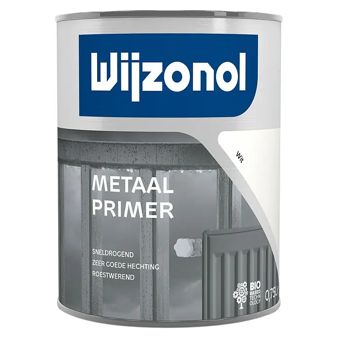 Wijzonol Metaalprimer Wit - Wit, 750 ml - Vooraanzicht