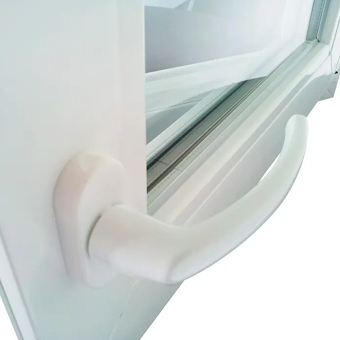 Solid Elements Set de ventana de PVC Practicable-Oscilobatiente - 80 x 100 cm, Izquierda, Blanco, Sin persiana