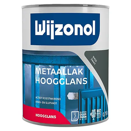 Wijzonol  Metaallak Hoogglans RAL 9450 Zwart