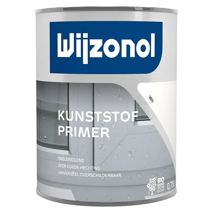 Wijzonol Kunststofprimer Wit - Wit - Vooraanzicht
