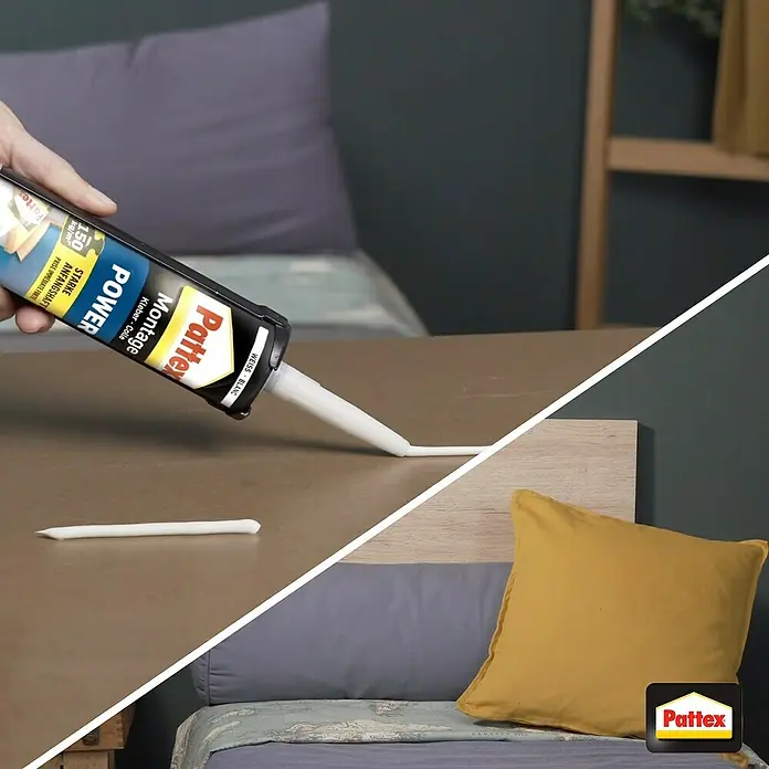 Pattex Montagekleber Power - 370 g, Kartusche - Anwendungsbeispiel