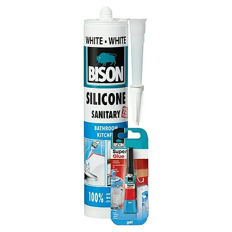 Bison  Sanitarni silikon + SG Gel