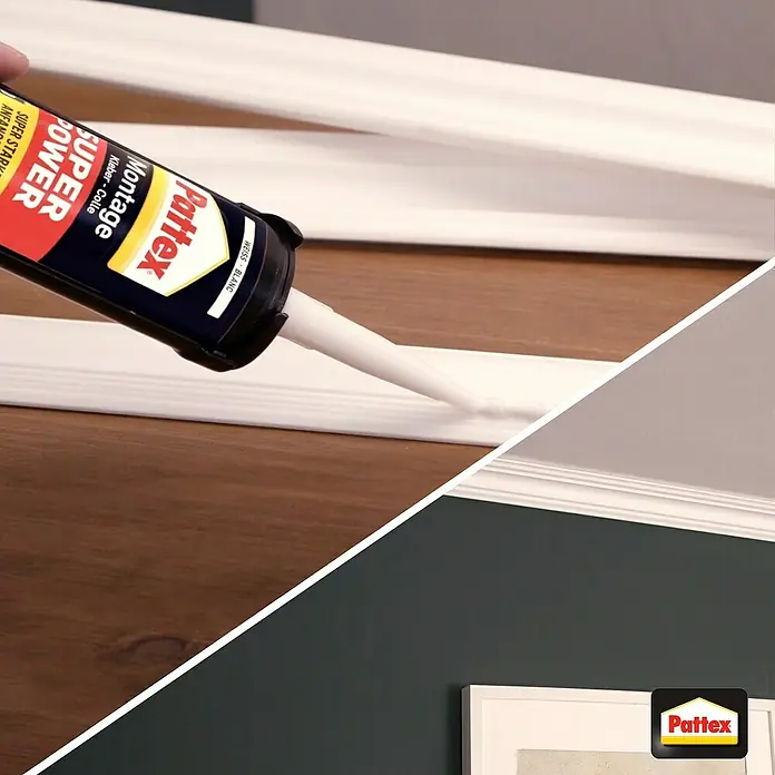 Pattex Montagekleber Super Power - 370 g, Kartusche - Anwendungsbeispiel