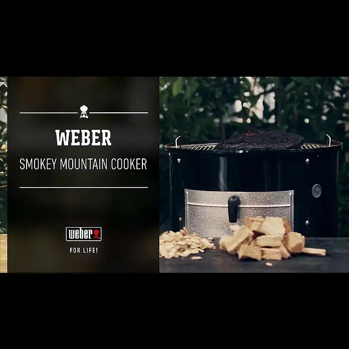 Weber Räucherofen Smokey Mountain Cooker - Schwarz, Hauptgrillfläche: 2 x Ø 47 cm