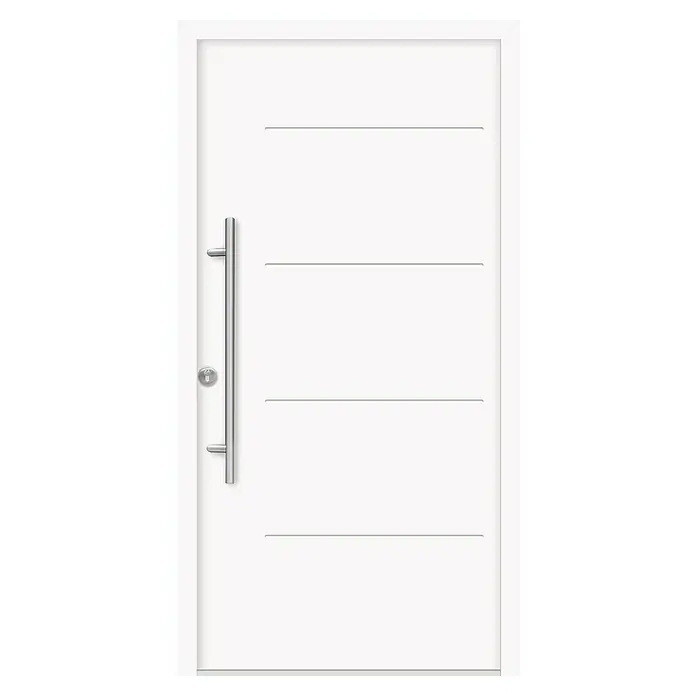 Splendoor Haustür Thermodoor PLUS SPL - 110 x 210 cm, DIN Anschlag: Links, Weiß - Vorderansicht