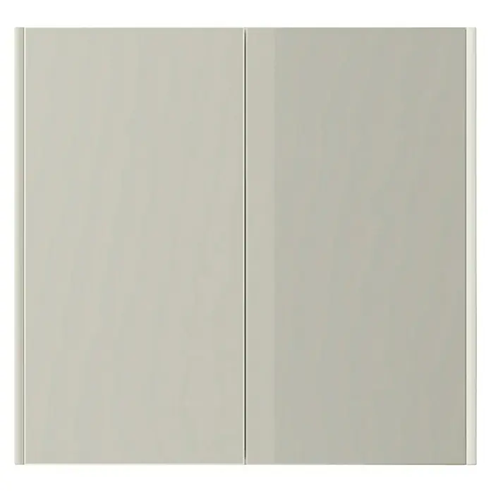 Baden Haus Spiegelschrank Compact - B x H: 74 x 70 cm, Ohne Beleuchtung, MDF, Weiß - Vorderansicht