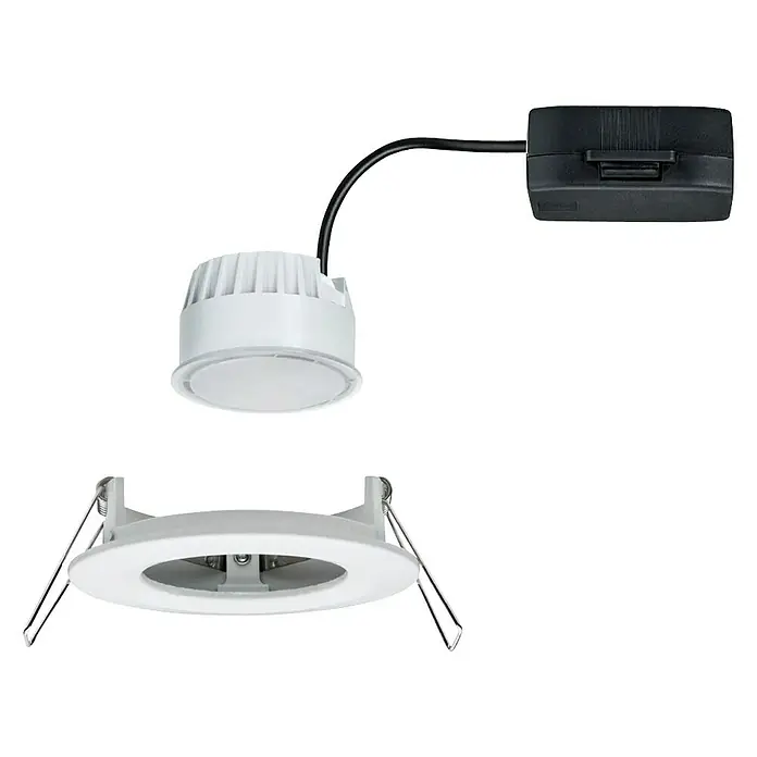 Paulmann LED-Einbauleuchte Nova - 6,5 W, Weiß, Warmweiß - Vorderansicht