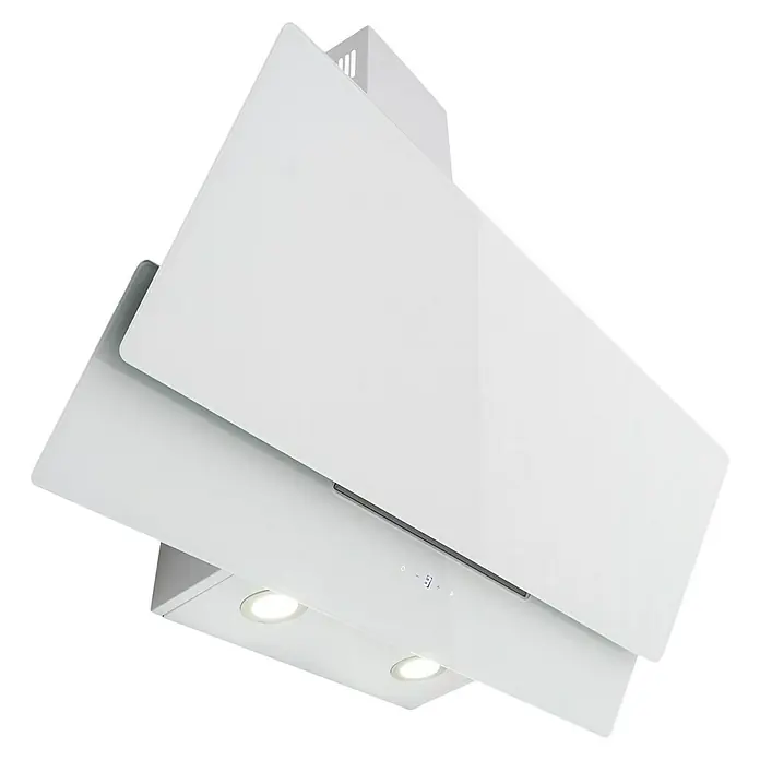 Respekta Schräghaube CH66038-90WAM - Breite: 89,5 cm, Max. Luftleistung: 616,31 m³/h, Weiß - Diagonale Ansicht