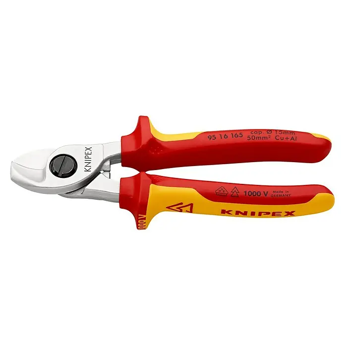 Knipex Kabelschere - Länge: 165 mm, VDE geprüft - Linke Seitenansicht