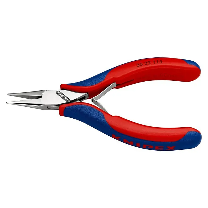 Knipex Telefonzange - Länge: 115 mm, Backenform: Flach-rund, Material Griff: Mehrkomponenten-Hülle - Linke Seitenansicht