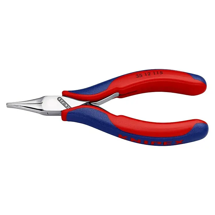 Knipex Telefonzange - Länge: 115 mm, Backenform: Flach, Material Griff: Mehrkomponenten-Hülle - Linke Seitenansicht