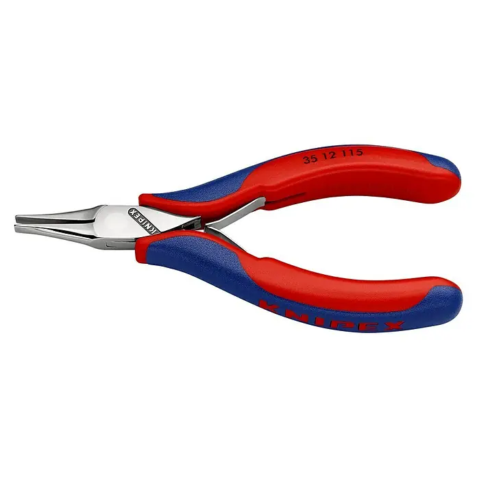 Knipex Telefonzange - Länge: 115 mm, Backenform: Flach, Material Griff: Mehrkomponenten-Hülle - Linke Seitenansicht