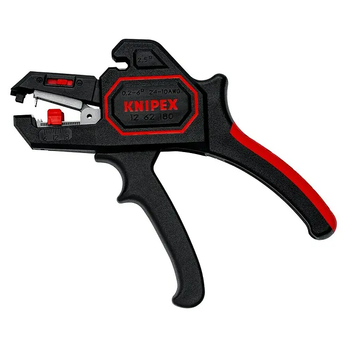Knipex Abisolierzange - Länge: 180 mm, Material Griff: Kunststoff - Linke Seitenansicht
